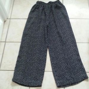 Geoffrey Beene Wide Leg Georgette Pants